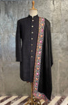 Black Kashmir Bagh Kashidakari Embroidered Shawl