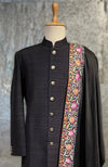 Black Kashmir Bagh Kashidakari Embroidered Shawl