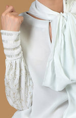 Bed of Pearl Hand Embroidered Dress