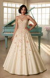 NAIRA- Crystal Hand Embroidered Celestial Dream Ball Gown
