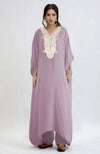 Elderberry Kashmiri Tilla Embroidered Kaftan Set