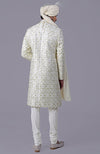 To Be In Love Ivory Gold Embroidered Sherwani Set