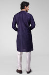 Blue Zardozi Hand Embroidered Pure Silk Kurta Set