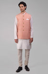 Elderberry Pure Raw Silk Waistcoat Bandi Jacket