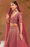 Flirtation Deep Rosewood Lehenga Set