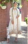 Ivory-Gold Marori Beads & Sequin Hand Embroidered Kurta Set