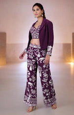 Chianti Parsi Gara Embroidered Co-Ord Set