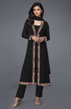 Sage Green Parsi Gara Embroidered Overlay Suit