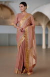 Chutney Marori Embroidered Linen Saree