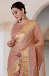 Chutney Marori Embroidered Linen Saree