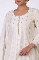 Ivory Banarasi Bootah & Aari Tilla Embroidered Sharara Set