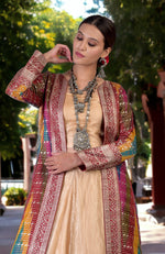 Rangkat Banarsi Silk Handwoven Jacket Set