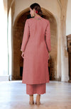 Desert Rose Parsi Gara Embroidered Linen Kurta Set
