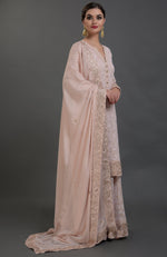 Chikankari & Gota Patti Hand Embroidered Sharara Suit