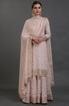 Chikankari & Gota Patti Hand Embroidered Sharara Suit