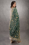 Pre-Order Champagne Chikankari Suit With Parsi Gara Dupatta