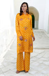 Charm Pink Handcrafted Bandhej Embroidered Co-Ord Set