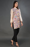 Creamy Beige Kashmir Kani Art Embroidered Jacket Set