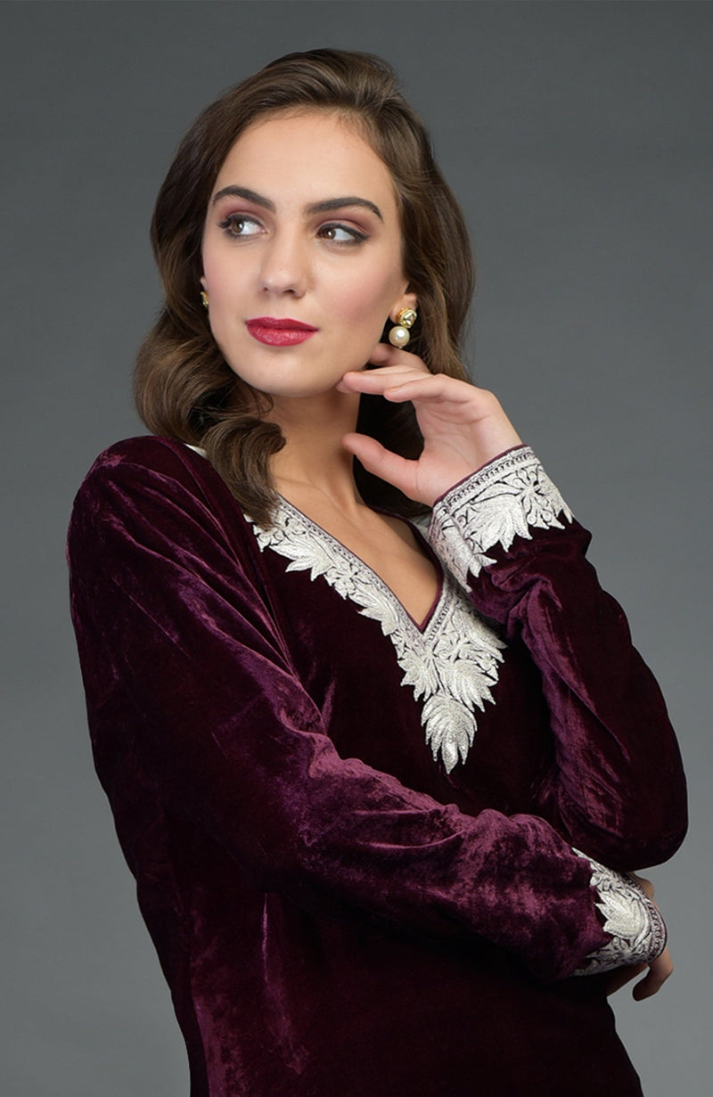 Noor Silk-Velvet Tilla Embroidered Patiala Salwar Suit