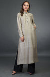 Pressed Rose Raw Silk/ Silk/ Crepe/ Georgette Suit