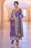 Bright Rose Gold Kashmiri Tilla & Zardozi Hand Embroidered Kurta Set