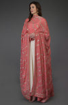 Living Coral Gota Patti & Zari Hand Embroidered Dupatta