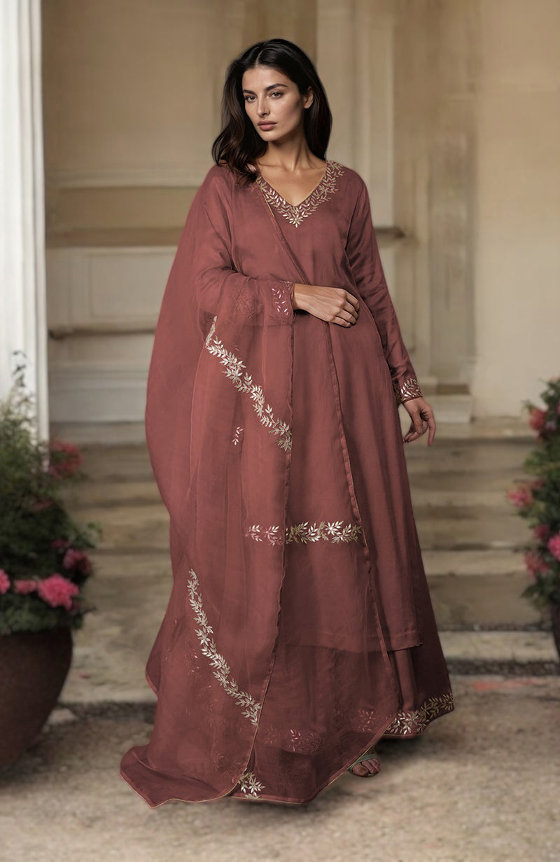 Chutney Gota Patti Work Farshi Palazzo Suit