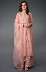 Pressed Rose Zardozi Gota Patti & Pearl Beads Farshi Suit