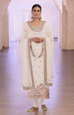 Grey Marori Gota Patti & Zardozi Hand Embroidered Kurta  Set