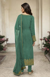 Jade Green Gold Kashmiri Tilla Aari Embroidered Kurta Set
