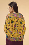 Calendula Yellow  Parsi Gara Pure Pashmina Shawl