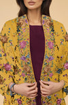 Calendula Yellow  Parsi Gara Pure Pashmina Shawl