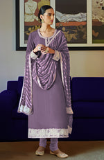 Pink Leheriya Handcrafted Tie Dye & Kashmiri Tilla Kurta Set