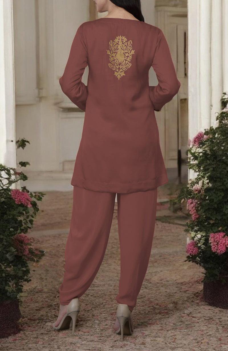 Chutney Kashmiri Tilla Embroidered Dhoti Pants Suit
