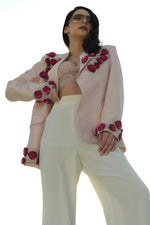 Baby Breath Beads & Sequin Hand Embroidered Jacket