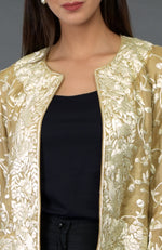 Fawn Parsi Gara Embroidered Jacket
