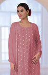 Withered Rose Banarasi Bootah & Aari Tilla Embroidered Kurta  Set