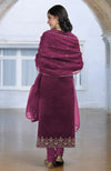 Peacock Pink Zardozi Hand Embroidered Kurta Set