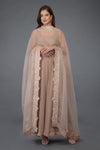 Oyster Pink  Gota Patti  Dupatta With Anarkali Suit