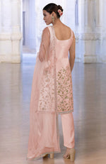 Rose Gold Hand Embroidered Kurta  Set