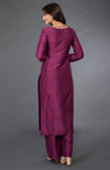 Peacock Pink- Gold Zari Beads & Sequin Embroidered Suit