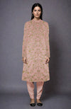 Light Beige Zari and Sequin Embroidered Jacket Set