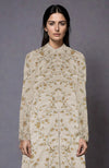 Light Beige Zari and Sequin Embroidered Jacket Set