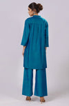 Blue Parsi Gara Embroidered Co-ord Set