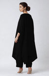 Black Floral Embroidered Kaftan set