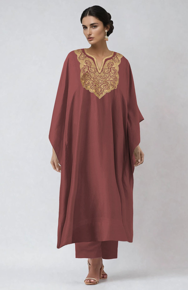 Chutney Kashmiri Tilla Embroidered Kaftan set