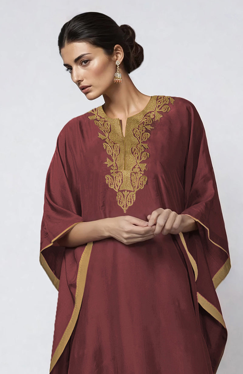 Chutney Kashmiri Tilla Embroidered Kaftan set