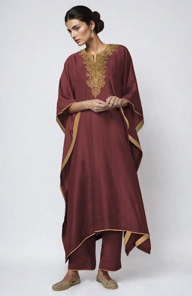 Chutney Kashmiri Tilla Embroidered Kaftan set