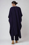 Eclipse Blue Kani Art Embroidered Kaftan Set