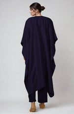 Eclipse Blue Kani Art Embroidered Kaftan Set